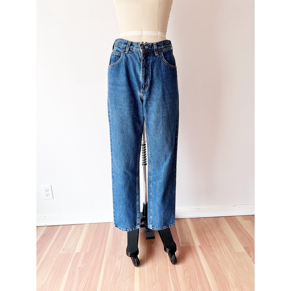 SIZE 8 Land's End High Rise Mom Jeans Tapered Leg